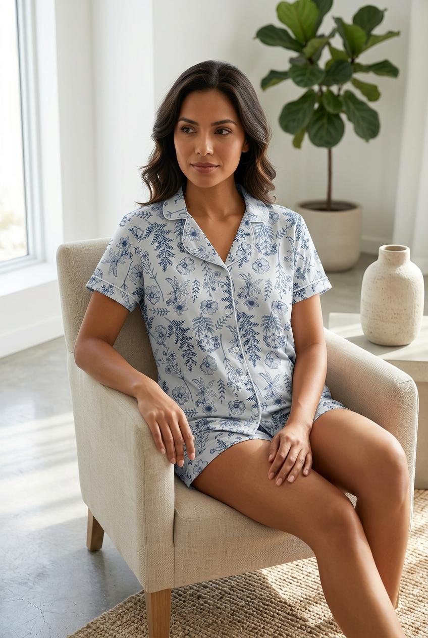Pijama Camisera Algodón